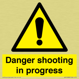 Danger shooting in progress